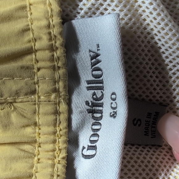 Goodfellow'l Light Yellow Drawstring Yough Shorts - Picture 5 of 7